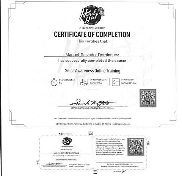 Manuel Salvador Dominguez Silca Handler License